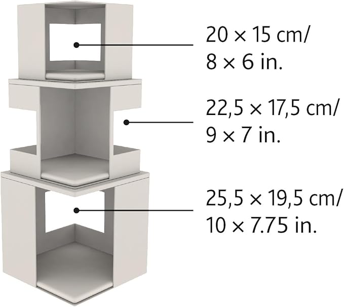 Trixie Lilo Cat Condo | 3-Story Condo Tower | Scratching Surface | Removable Cushions | Brown