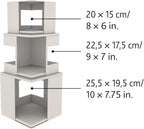 Trixie Lilo Cat Condo | 3-Story Condo Tower | Scratching Surface | Removable Cushions | Brown