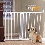 MyPet ClearPath Wide Staircase & Hallway Pet Gate with Hardware Mount. 31" Tall, 28.7"-47.9" Wide.