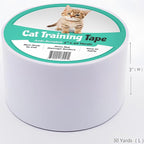 ELK Anti Cat Scratch Tape - Cat Training Tape - 100% Transparent Clear Double Sided Scratch Deterrent Furniture Protector for Couch, Carpet, Doors, Pet & Kid Safe - 3" x 30 Yards