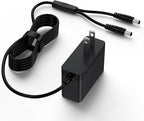 Dual Lead Charger Compatible with Educator 300 400 Series Training Collars Remote Dog Power Adapter Replacement 5V 1A Charging Cord Supply Black 1.5m