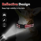 Martingale Collar for Dogs with Quick Release Buckle, Reflective Soft Padded & Escape Proof, Adjustable Nylon Dog Collars for Training & Daily Walking (Red,S)