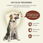 Dog Bark Collar-Rechargeable Smart Barking Collar- Anti Bark Training Collar with Adjustable Sensitivity Beep Vibration Shock- Bark Shock Collar for Small Large Medium Dogs