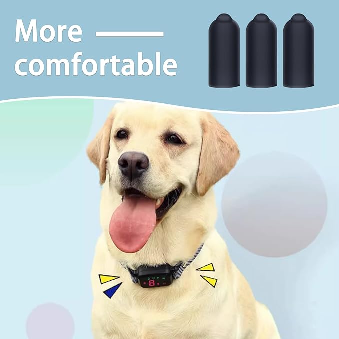 Column Rubber Sleeve for Prong Collar, 24 Pieces Shock Collar Rubber Tips Dog Training Collar Replacement Parts for Dog Shock Collar Prongs or Anti Bark Collars (16 mm)