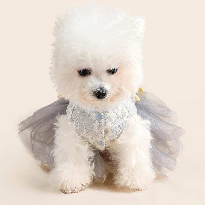 Furbabycare® Elegant Sweet Easter Puppy Dog Blingbling Princess Skirt Pet Dog Lace Cake Camisole Tutu Dress C-Easter Bunny-1 X-Large