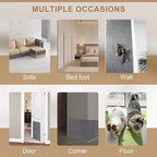 78”x15.8” Trimmable Cat Scratching Post Carpet Cover Cat Scratcher Mat Self-Adhesive Tree Shelves Replacement Parts Mat Cat Scratcher Couch Furniture Protector for Indoor Cats (78.8"*15.8",Dark Grey)