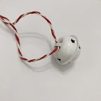 50 Pieces Small Bells for Crafts, 1 Inch Jingle Bells Little Bells for Crafting Dog Training Doorbell Cat Collar Christmas Tree Wedding Decorations (White)