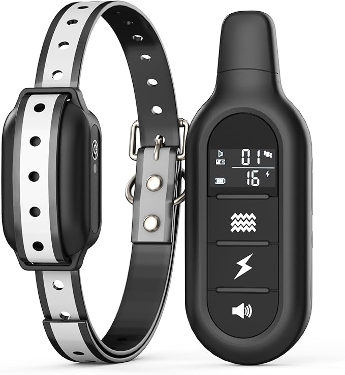PETPLAYTIMEShock Collar for Dogs 3300FT Dog Training Collar with Remote IPX7 Waterproof with 3 Training Safe Shock Modes, Adjustable Dog Collar for Small Medium Large Dogs