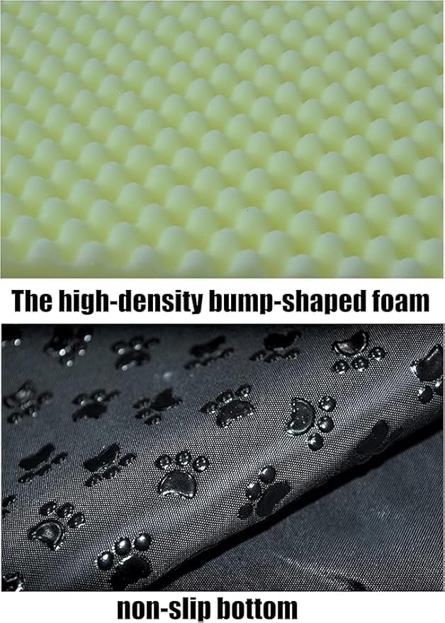 Dog Bed or Cat Bed,2 Ways to Use,Indoor Pet House with Fluffy Mat,Removable and Washable Cover,Splash-Proof House and Non-Slip Bottom,for Cats and Small Dogs(M Orange & Gray)