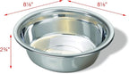 Van Ness 64-Ounce Lightweight Dish, Large, Stainless Steel