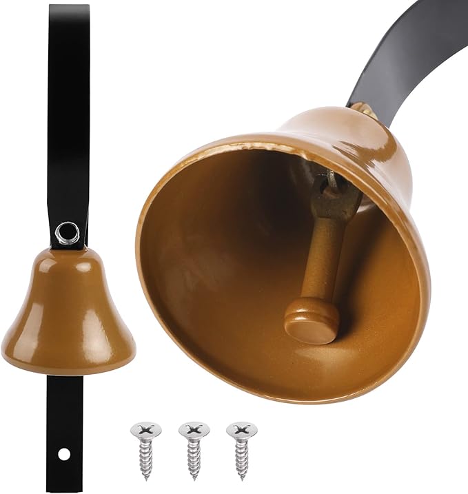 Dog Bell for Door Potty Training,Doorbell for Dog Housetraining Antique Door Bell Shopkeepers Bell Wall Mounted Metal Alarm System Dog Bells for Ring to Go Outside Traditional Doorbell Shop Doorbell