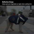 Dog Winter Coat,Warm Jacket Paded Fleece Pet Vest with Built in Harness, Windproof Reflective Cozy Adjustable Snow Pet Coat Clothes with Zipper for Small Medium Large Dogs