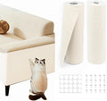 78.8"x15.8" Beige Cat Scratch Mat for Furniture DIY Climb Cat Scratcher Mat for Covering Cat Tower,Cat Scratching Post(2M,Beige)