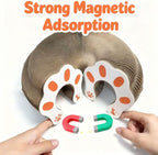 1 PCS Cat Toy Scratch Board,Accordion with Ball,Foldable Design,Boosts Claw Health,cat scratching board toy equipped with balls and bells,a cat toy designed specifically for indoor cats. (1 Psc)
