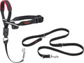 Halti Optifit Headcollar Size Medium & Halti Training Leash Size Large, Black Combination Pack - Stop Your Dog Pulling on the Leash. Adjustable with Padded Nose Band. Suitable for Medium Dogs