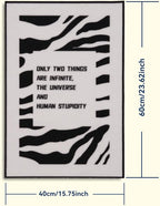Wall Cat Scratcher for Indoor Cats - Reusable & Damage-Free Wall-Mounted Fabric Scratching, DIY for Furniture and Wall Protection (15.75''x23.62'', Zebra-Print Pattern)