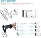 Safiman Collar for Dogs Buckle, Fastener Stainless Steel Buckle Dog Collar with Quick Release Buckle