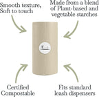 NINA WOOF Dog Poop Bags Rolls - 90 Compostable & Biodegradable for Puppy Walks, Travel, Thick Refill Housebreaking dog poo bags Premium Cornstarch Pet Poo Bags Dogs