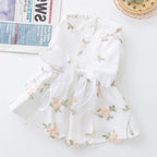 Princess Dog Dresses - Puppy Skirt with Lace & Bowknot - Shining Embroidery - X-Large for Girl - Wedding & Birthday Party