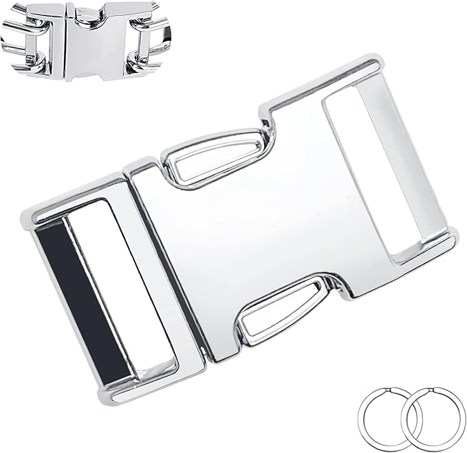 Safiman Collar for Dogs Buckle, Fastener Stainless Steel Buckle Dog Collar with Quick Release Buckle