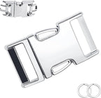 Safiman Collar for Dogs Buckle, Fastener Stainless Steel Buckle Dog Collar with Quick Release Buckle
