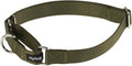 Hyhug Martingale Dog Collar Medium Green |Escape - Proof Heavy Duty Nylon Durable No Slip, Ideal for Training & Daily Walks