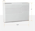 Newhouse Hardware Two Note Wired Door Bell Chime Kit w/Transformer & Surface Mount Lighted Push Button, 16VAC/10 VA, White