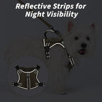 Tactical Dog Harness for Small Dog - Reflective Puppy Pet Vest No Pull Military Service Dog Vest with Vertical Handle XS Dog Harness for Outdoor Training