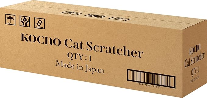 KOCHO Cat Scratcher Value Pack, 5-Count Honeycomb Cardboard Boards, 17.5" Length, Gentle on Claws, Made in Japan