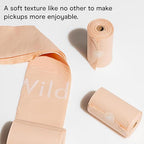 Wild One Dog Poop Bags, 180 Leak Proof Bags Made From Cornstarch, Eco-Friendly, Unscented, Blush Color