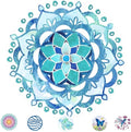 Screen Door Magnets Double Sided – Keep People, Kids, and Dogs from Running into The Screen Door - Robbins Aria Blue Mandala