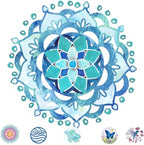 Screen Door Magnets Double Sided – Keep People, Kids, and Dogs from Running into The Screen Door - Robbins Aria Blue Mandala