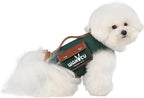 Dog Lift Harness Dog Carrier Dog VES Harness Adjustable Dog Leash with Small Puppy Treat Bag（Green,M）