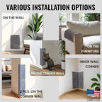 Wall Cat Scratcher & Corner Cat Scratcher – Indoor Scratching Post for Cats – Carpet Scratching Pad – Corner Scratchers for Indoor Cats – Wall Mounted Cat Mat