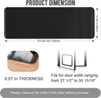 Uross Carpet Protector for Pets - 3.6FT Black Cat Carpet Protector for Doorway, Anti Scratch Under Door Cat Scratch Protector Mat