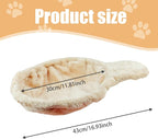Cat Hammock 17in Dia. Spoon-Shape Large Cat Tree Hammock Soft Scratch-Proof Cat Tree Replacement Parts Washable Cat Tree Attachments Beige Cat Tree Hammock