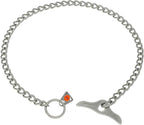 Herm Sprenger Stainless Steel Dog Training Collar with Toggle Closure and Round Links Dog Chain for Small Medium Large Dogs Made in Germany (18in (Neck Size up to 16in))