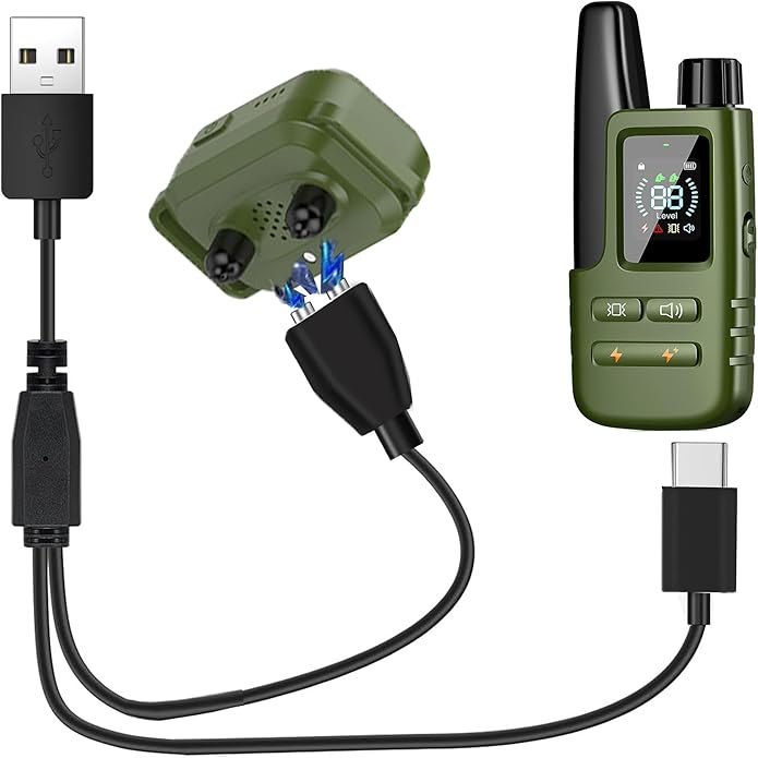 Compatible with Jugbow Dog Shock Collar Charger, USB Charging Cable Dog Training Collar and Remote, 2-in-1 Magnetic Charging and Micro USB Cable Replacement Charger Cable Compatible with Jugbow Dog Shock Collar