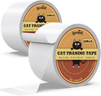 Cat Scratch Tape 2 Rolls - Clear Double Sided Furniture Protector Tape - 2.5in15 Yards
