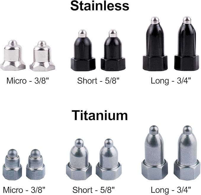 Educator Contact Points Remote Dog Training Collars, Stainless Steel, Long 3/4-Inch (Pack of 2)