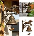 Dachshund Vintage Resin Welcome Doorbell, Resin Wall Mounted Entry Bell for Porch/Front Door/Garden - Essential Gift for Dog Lovers