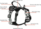Petmolico Dog Harness for Small Dogs, Cute Harness Vest with Two Leash Clips and Soft Handle, Reflective Easy Walk Puppy Vest - Grey Leopard, Medium