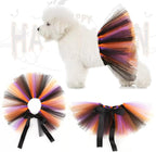 1-Pc Pet Halloween Party Costume-Puppy Party Adjustable Saree with Unique Ribbons Soft Costume Accessory for Small Medium Dogs and Cats
