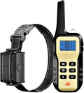 1100 YD Remote Dog Training Shock Collar w/Auto Anti Bark, Humane Beep, Vibration, Static Shock and Waterproof Long Lasting Rechargeable Battery for Small Medium Large Dogs (One-Dog Kit)