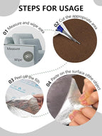Cat Scratch Couch Furniture Protector, Adhesive Cat Scratch Pad Deterrent for Furniture, DIY Climbing Cat Scratcher Couch Protector from Cat Claws Scratching Mat for Indoor (Brown,78.7x15.8Inch)