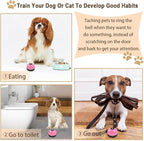 2 Pack Dog Door Bells Dog Doorbell to go Outside Puppy Train Bell for Dogs to Ring to go Potty Puppy Toilet Training Bell Jingle Bells for Door Knob Girl Puppy Essentials Accessories (Pink)