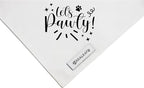 Realeaf Lets Pawty Dog Bandana,Wedding Birthday Party Outfit for Boy and Girl, Premium Durable Fabric, Engagement Announcement for Large and XLarge Dogs (X-Large)