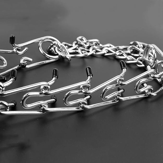 Love Dream Dog Prong Training Collar, Metal Choke Pinch Dog Collar with Comfort Tips, Adjustable Pet Training Collar for Small Medium Large Dogs (XLarge)