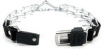 Herm Sprenger 3mm Prong Collar for Dog Training with Adjustable Length & Easy Quick Release Cliclock & Swivel Ring for Large Dogs (20-26" Neck)