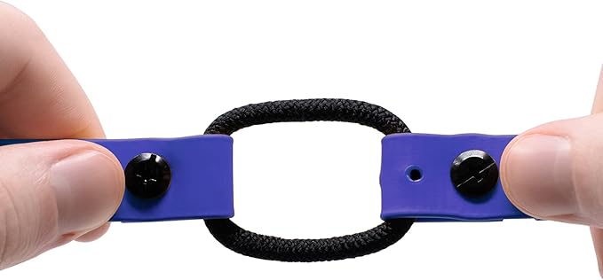 Educator 3/4-Inch Dog Training Collar Strap–ONLY Fits ME-300, ET-300/400, EZ-900, PE-900 & PG-300 Receivers – NOT Compatible with FE-580, ET-800 or UL-1200–Quick Snap Biothane Bungee Collar, Blue